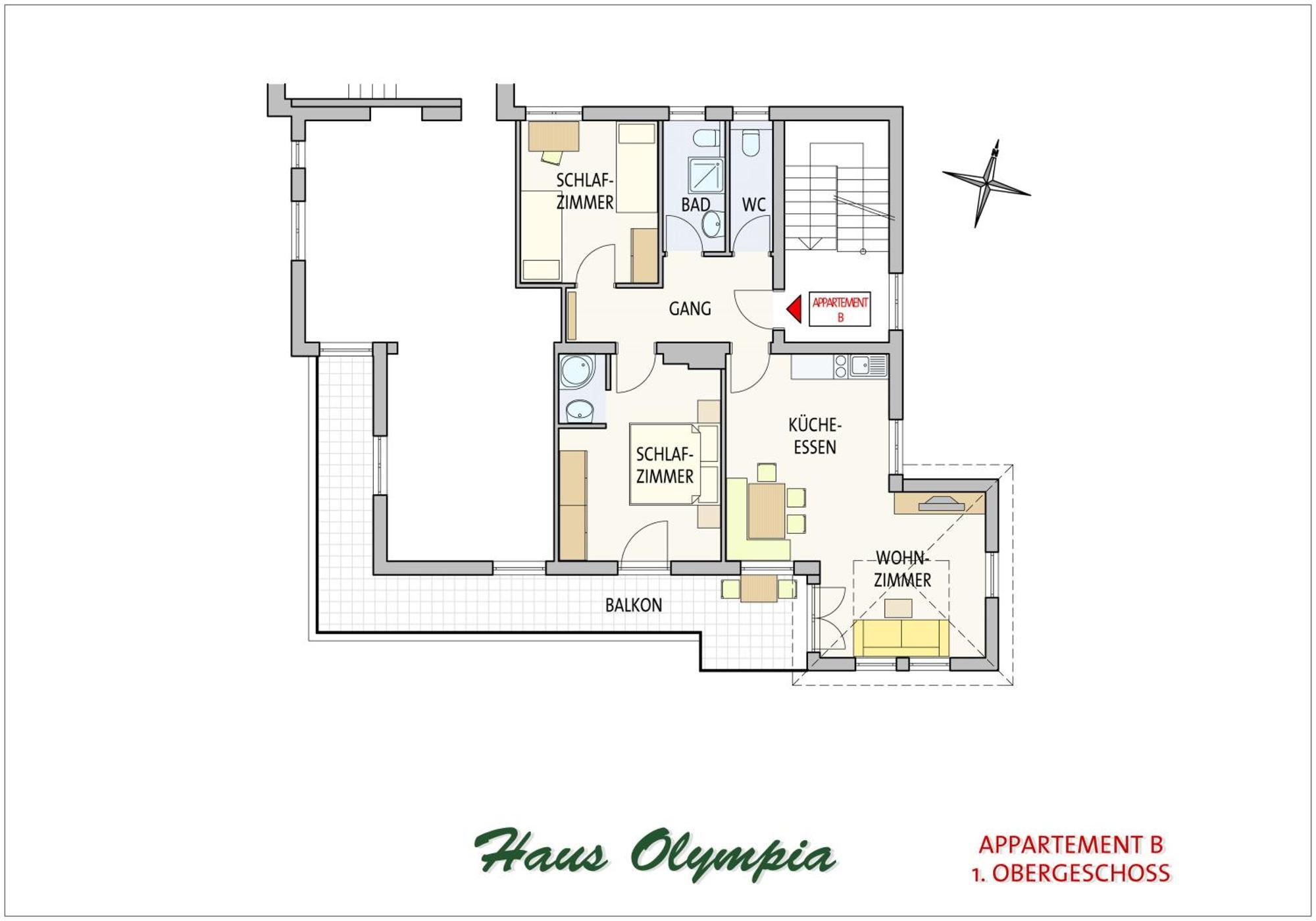 Appartements Haus Olympia Innsbruck Pokoj fotografie